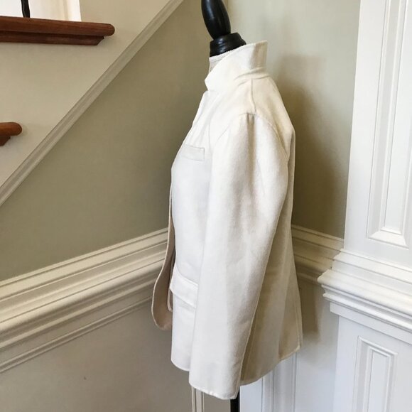 NWT JCrew Leighton Blazer Jacket Womens 4 Cream Ivory Double Faced Wool BJ930 - Picture 11 of 14